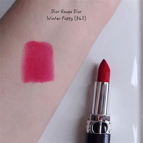 dior 862 poppy|Dior Winter Poppy (862) Rouge Dior Lip Color (2021) Review.